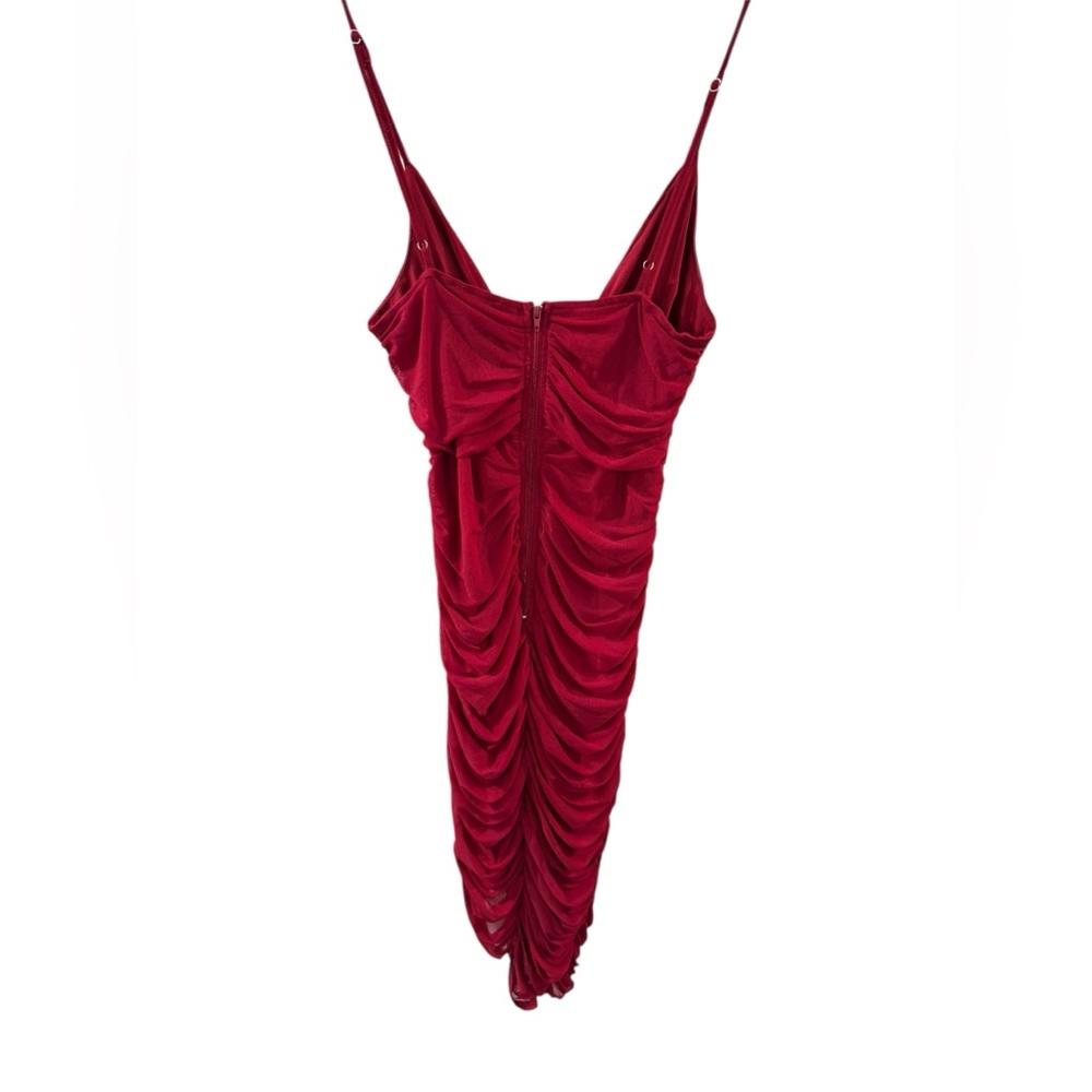 Windsor Red Ruched‎ Dress - Picture 5 of 6